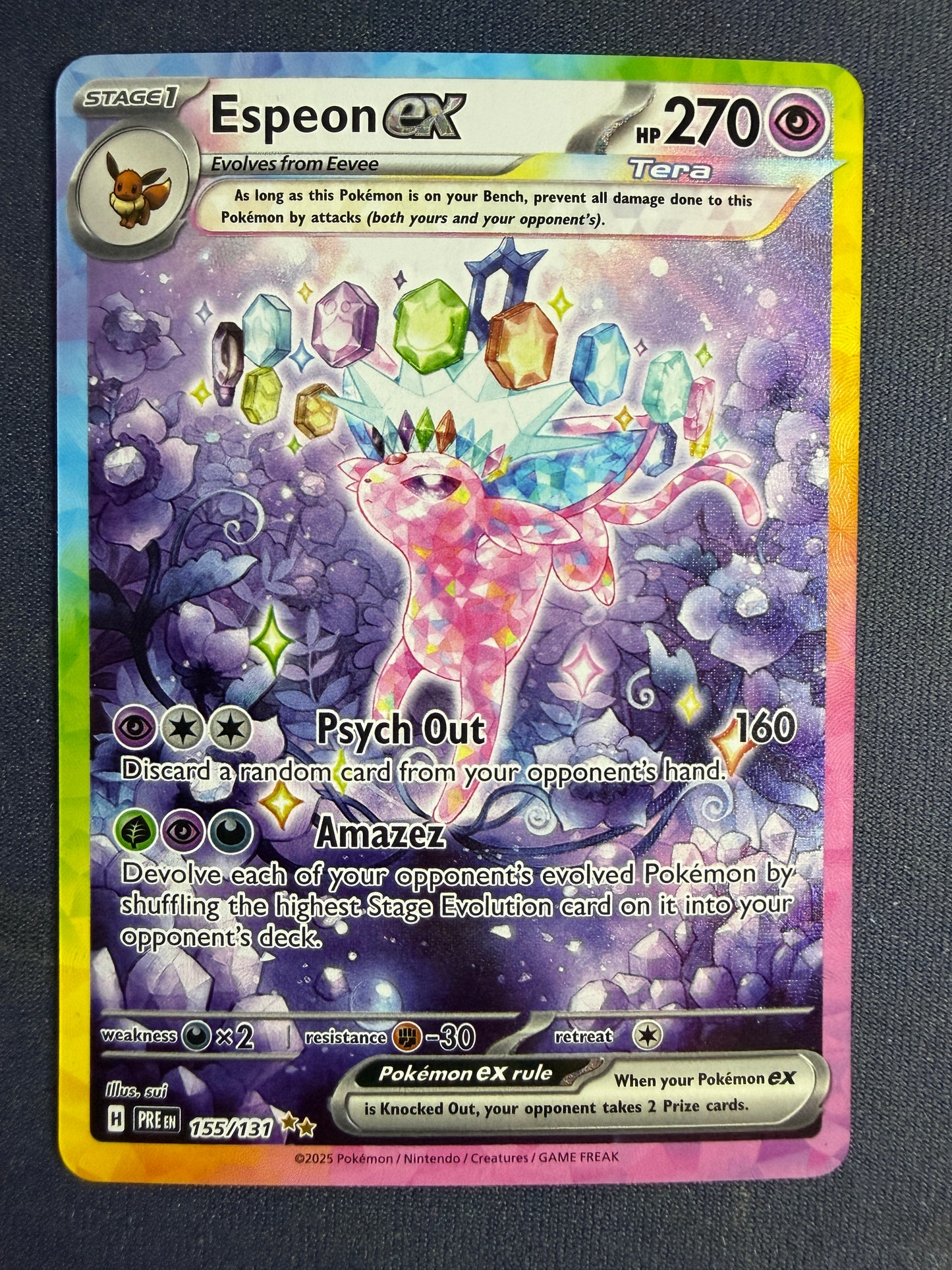 Pokémon - Espeon EX SIR 155/131 (Prismatic Evolutions)