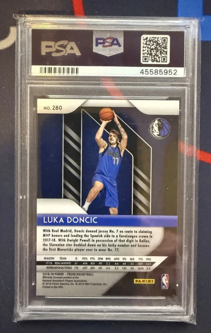 Luka Doncic - 2017-18 Panini Prizm Rookie PSA 9